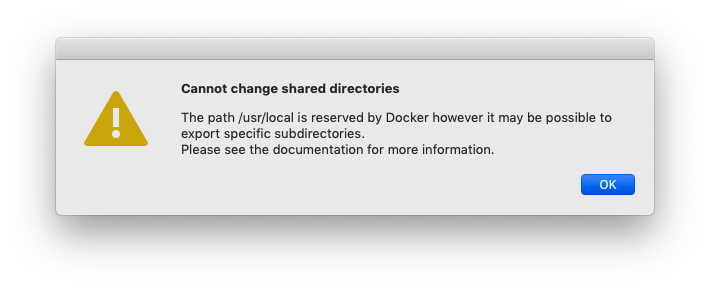 docker for mac directories